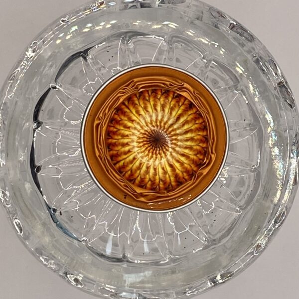 Made_by_DCH Upcycling Kaffeekapseln *Kettenanhänger mit Glascarbochon* K+ orange Glasstein: groß 3